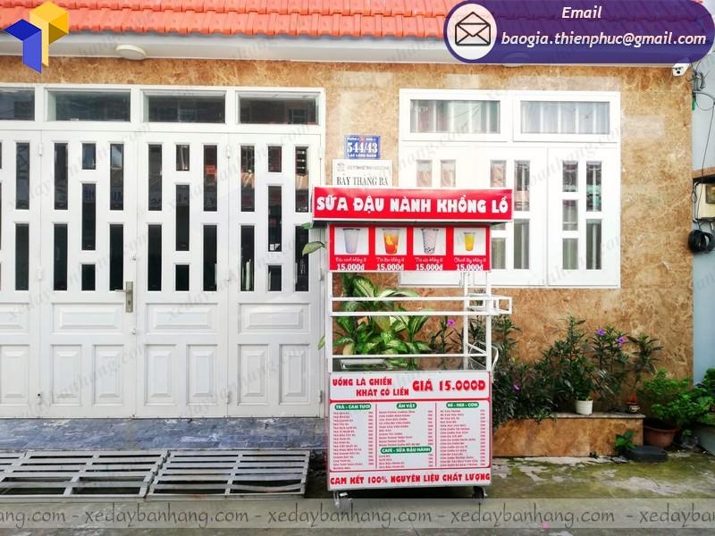 Đặt làm xe sắt bán sữa đậu nành di động tại Thủ Đức